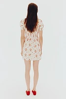 Smocked Poplin Dress