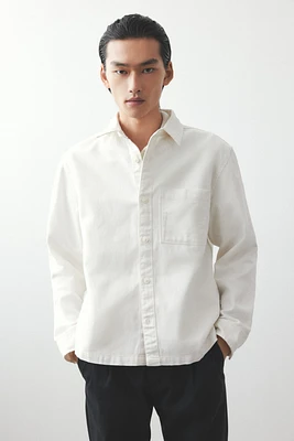 Regular-Fit Cotton Twill Overshirt