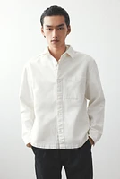 Regular-Fit Cotton Twill Overshirt