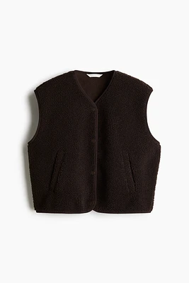 Oversized Teddy Fleece Vest