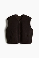 Oversized Teddy Fleece Vest