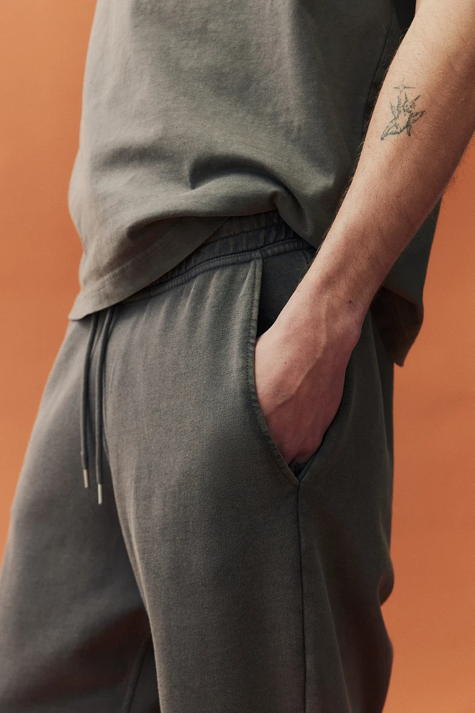 Pantalon de survêtement délavé coupe décontractée