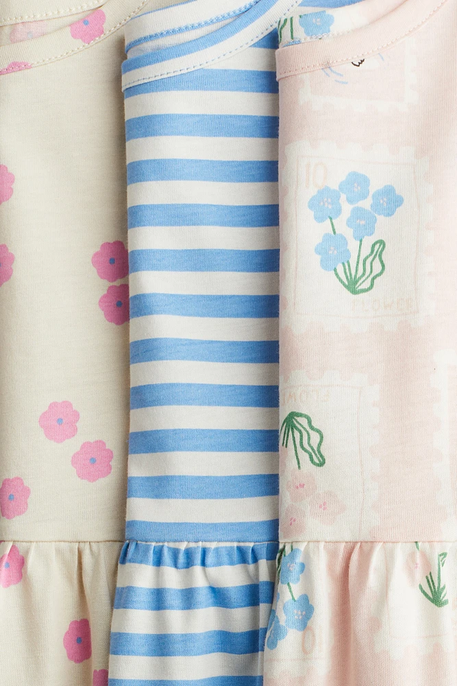 Lot de 3 robes en coton imprimé