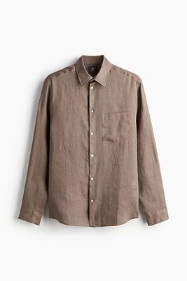 Regular Fit Linen Shirt