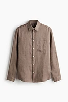 Regular Fit Linen Shirt