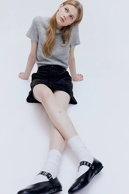 Fine-Knit T-Shirt