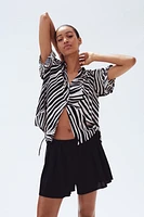 Crinkled Viscose Shirt