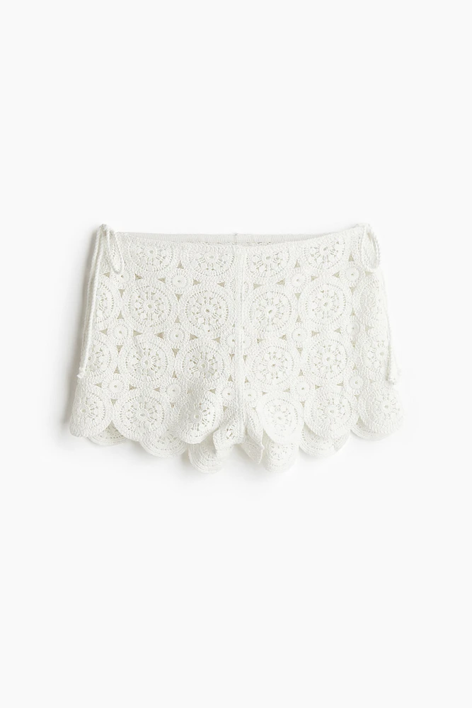 Crochet-look Beach Shorts