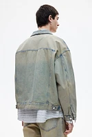 Loose-Fit Denim Worker Jacket