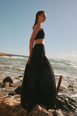 A-line Maxi Skirt