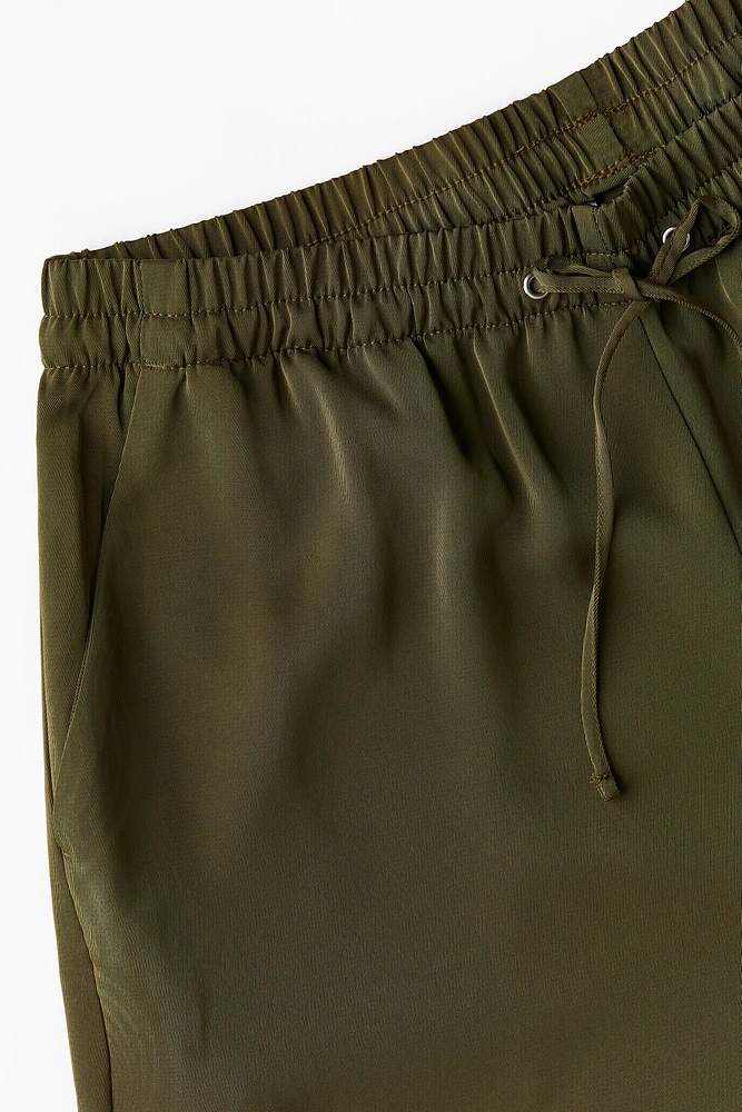 Pantalon large avec taille élastique