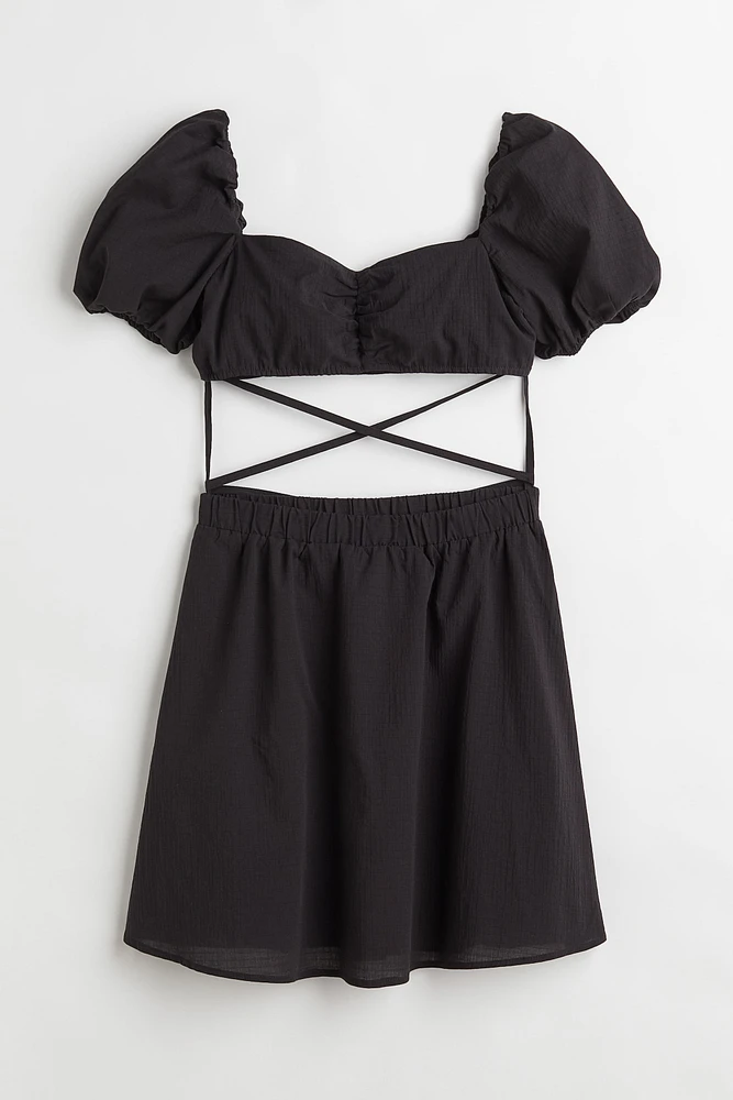 Two-piece Tie-detail Dress