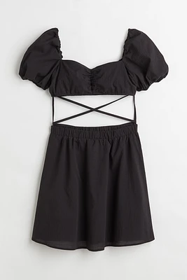 Two-piece Tie-detail Dress