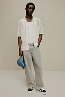 Regular Fit Pointelle-Knit Shirt