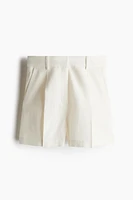 Linen-Blend Shorts