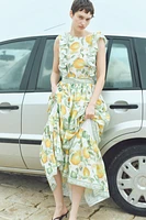 Ruffle-Trimmed Dress