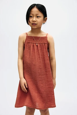 Smocked Strappy Dress