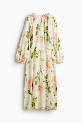 Balloon-sleeved Dress