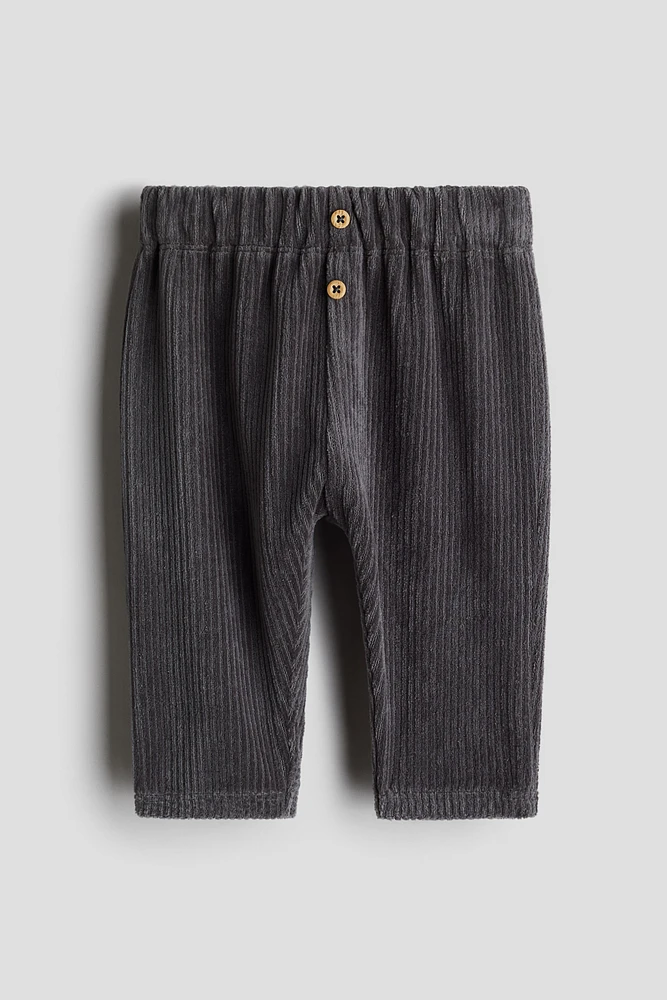 Ribbed Velour Pants