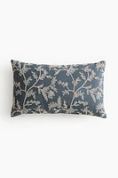 Patterned Cotton-Blend Cushion