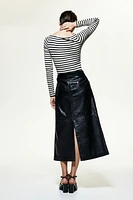 Leather Pencil Skirt