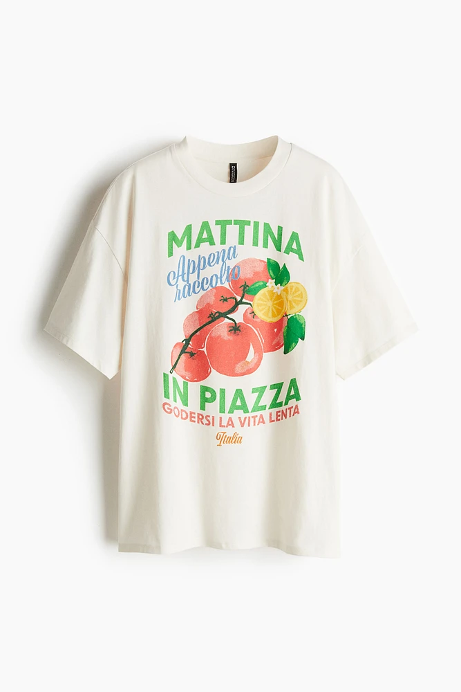 Oversized T-Shirt with Motif