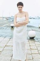 Embroidered Slip Dress