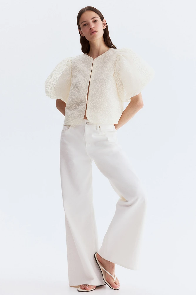 Balloon-Sleeved Blouse
