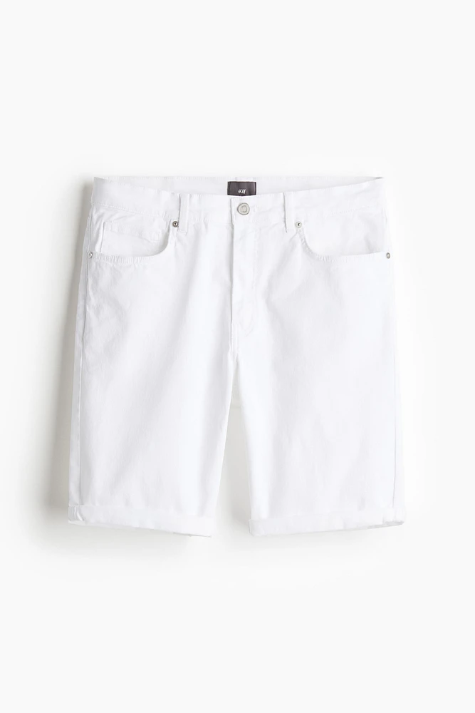 Slim Fit Cotton Twill Shorts