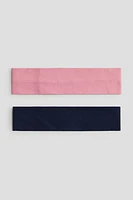 2-pack Jersey Hairbands