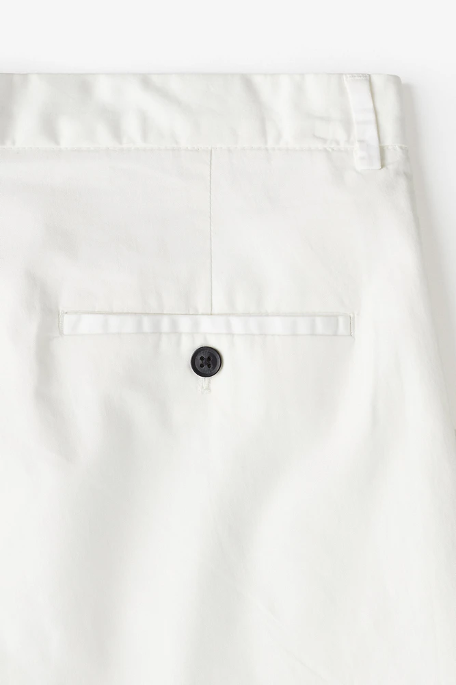 Regular Fit Pleat-detail Shorts