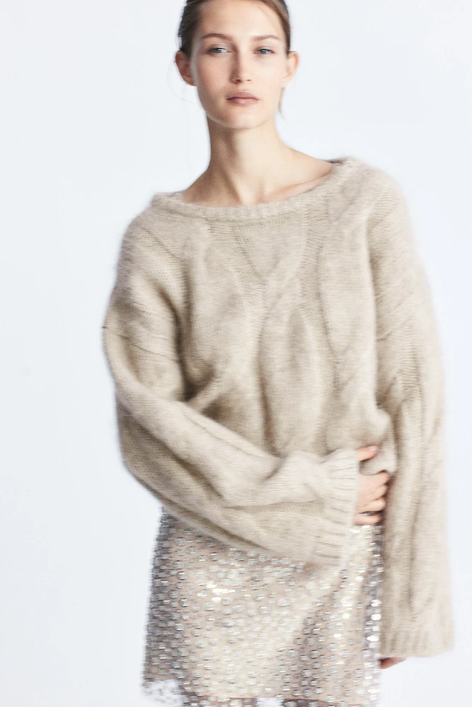 Mohair-blend jumper