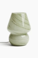 Lampe de table en verre