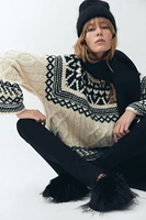 Jacquard-Knit Sweater