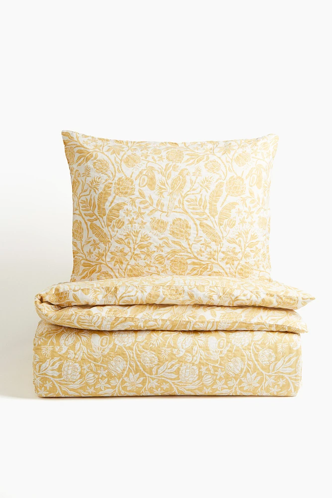 Seersucker Twin Duvet Cover Set