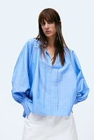Balloon-sleeved Blouse