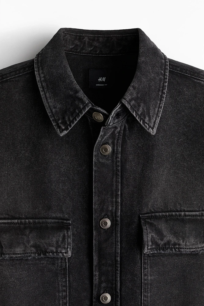 Oversized Fit Denim Shirt