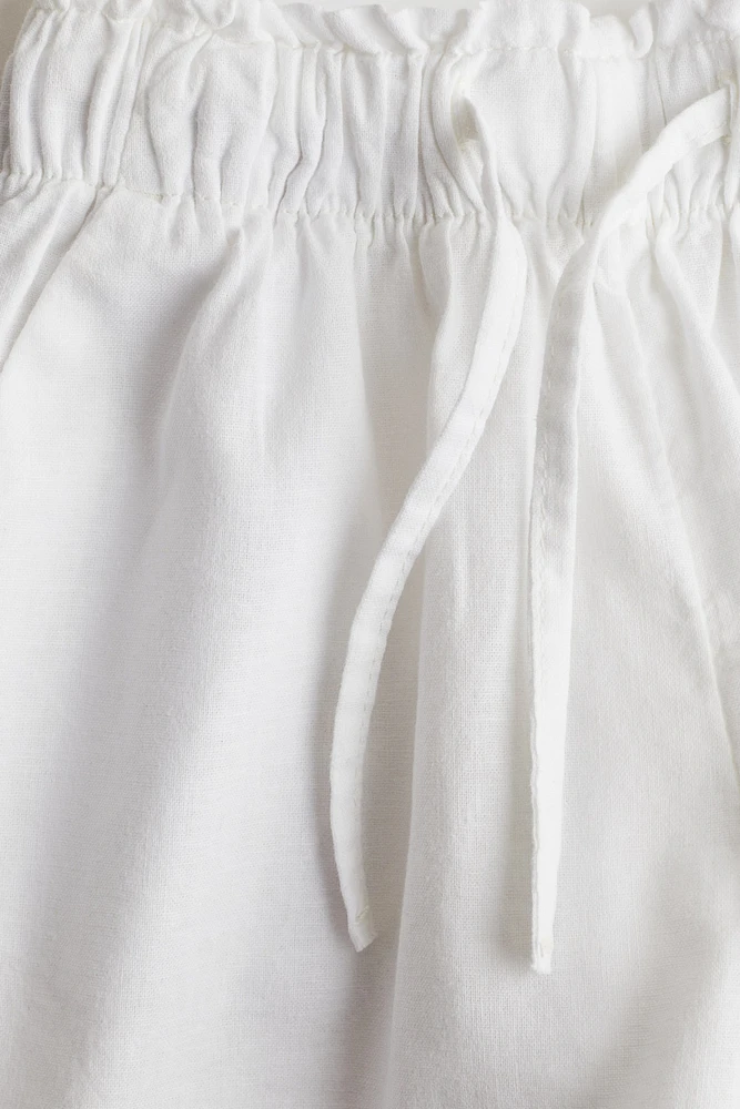 Linen-blend Shorts