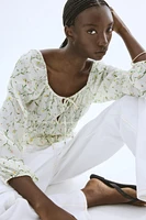 Blouse froissée
