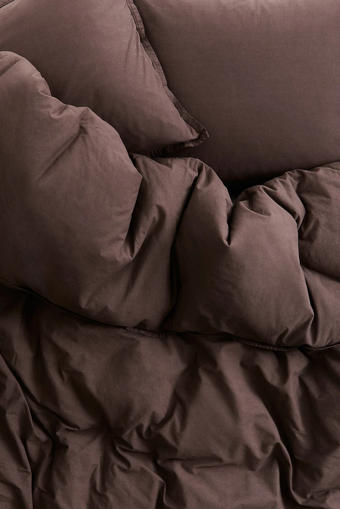 Washed Cotton King/Queen Duvet Cover Set