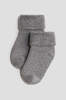 5-pack Non-slip Terry Socks