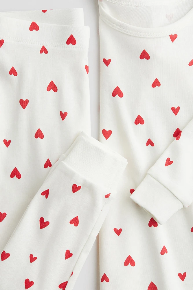 Snug Fit printed cotton pyjamas