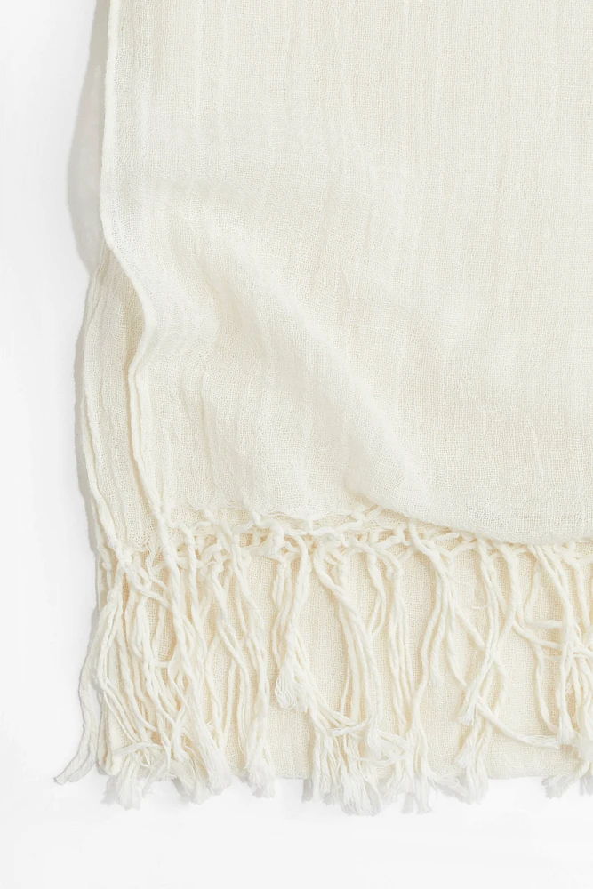 Linen-blend Shawl