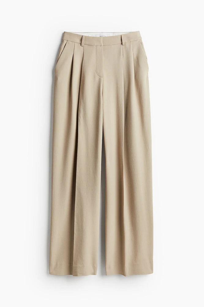 Wide-Leg Dress Pants