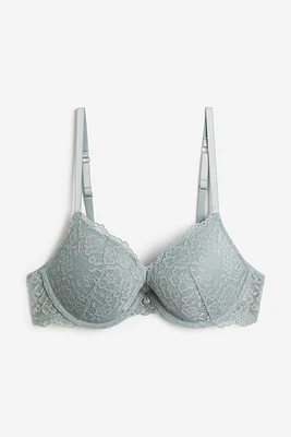 Soutien-gorge pigeonnant en dentelle