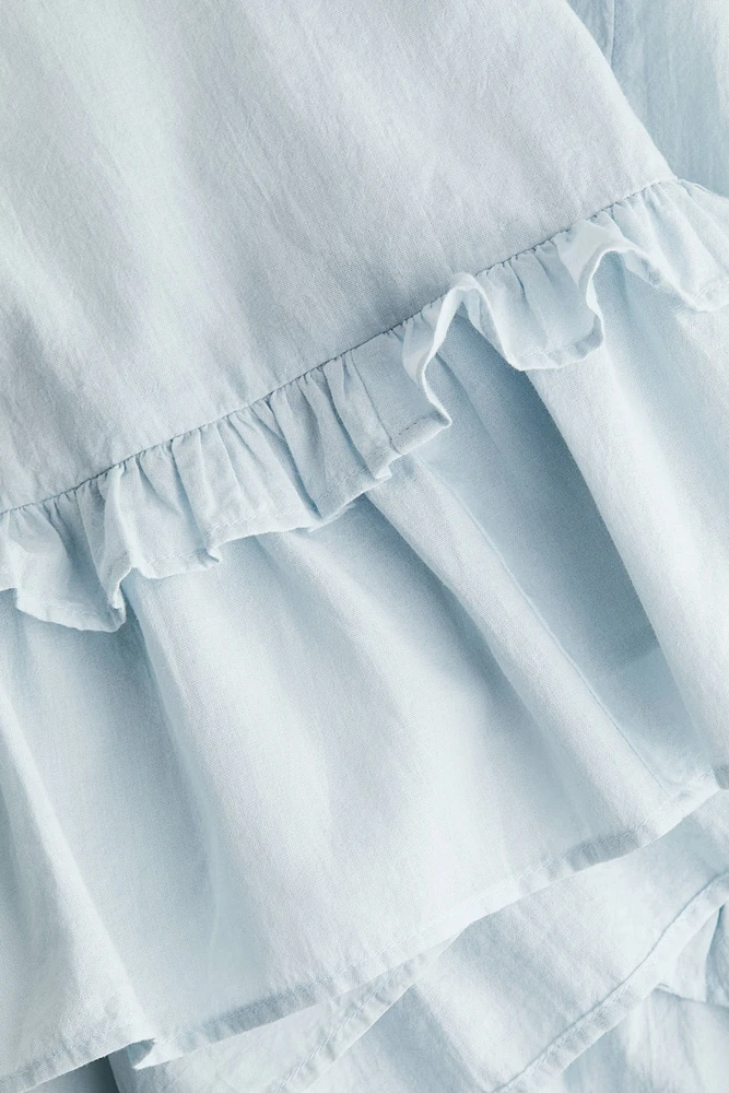 Robe à bretelles fines en coton