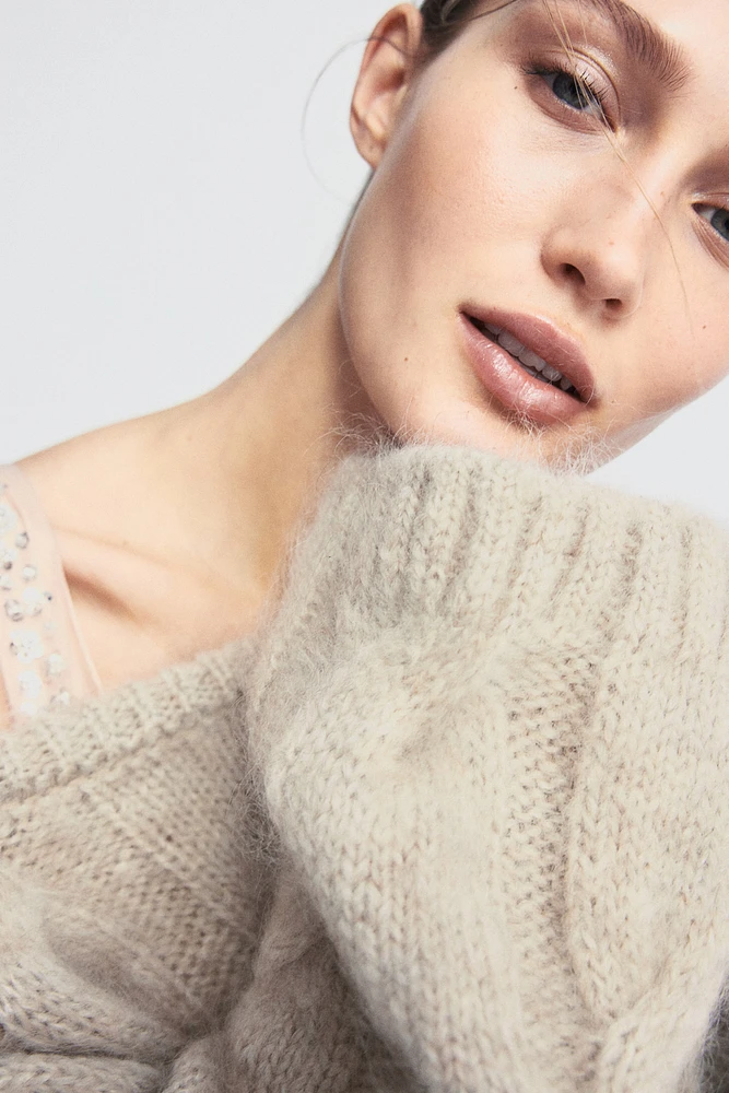 Mohair-blend jumper