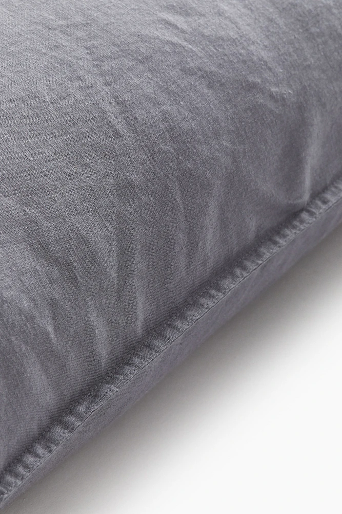 Washed Linen-blend Pillowcase