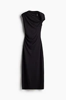 Twist-Detail One-Shoulder Dress