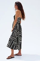 Crinkled Jersey Dress